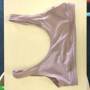 Alo Yoga Scoop Neck Bra Smoky Quartz